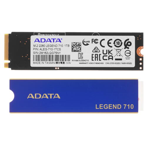 Купить 1000 ГБ M.2 NVMe накопитель ADATA LEGEND 710 [ALEG-710-1TCS]  5023000. Характеристики, отзывы и цены в Донецке