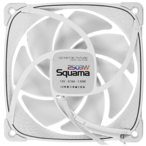Купить Вентилятор Geometric Future Squama 2503W Single Pack [1F2503W112001] белый  5615607. Характеристики, отзывы и цены в Донецке