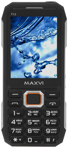 Купить Сотовый телефон Maxvi T12 черный  5033241. Характеристики, отзывы и цены в Донецке