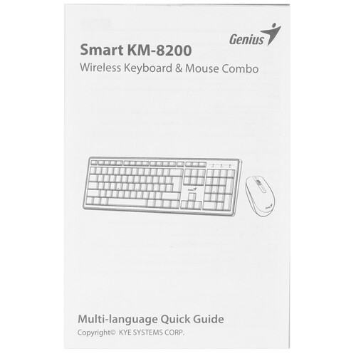 Купить Клавиатура+мышь беспроводная   Genius Smart Smart KM-8200 черный  9140233. Характеристики, отзывы и цены в Донецке
