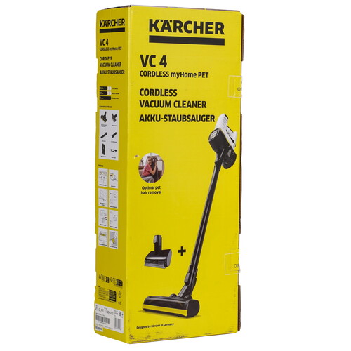 Купить Пылесос  вертикальный  Karcher 11986330  черный  9208442. Характеристики, отзывы и цены в Донецке