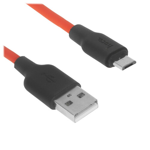 Купить Кабель круглый Hoco micro USB - USB 2.0 Type-A красный 0.25 м  9244468. Характеристики, отзывы и цены в Донецке