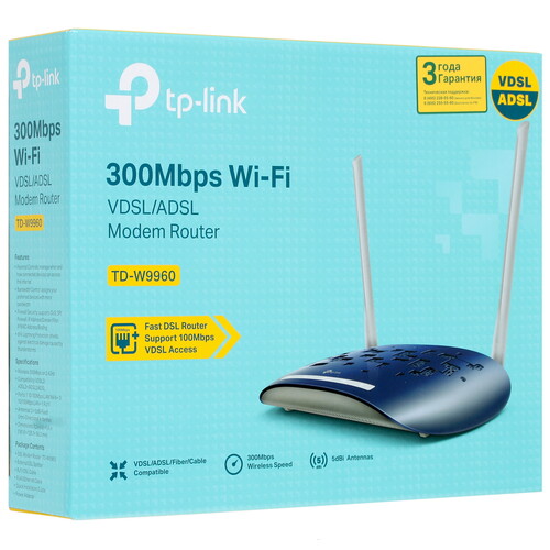 Купить Роутер VDSL/ADSL TP-LINK TD-W9960  1348702. Характеристики, отзывы и цены в Донецке