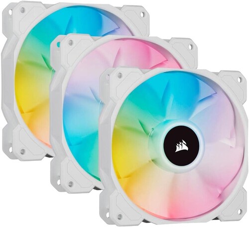 Купить Комплект вентиляторов Corsair iCUE SP120 RGB ELITE Performance [CO-9050137-WW] белый  5610056. Характеристики, отзывы и цены в Донецке