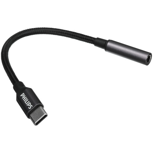 Купить Кабель   Philips USB Type-C - jack 3.5 мм черный  5604546. Характеристики, отзывы и цены в Донецке