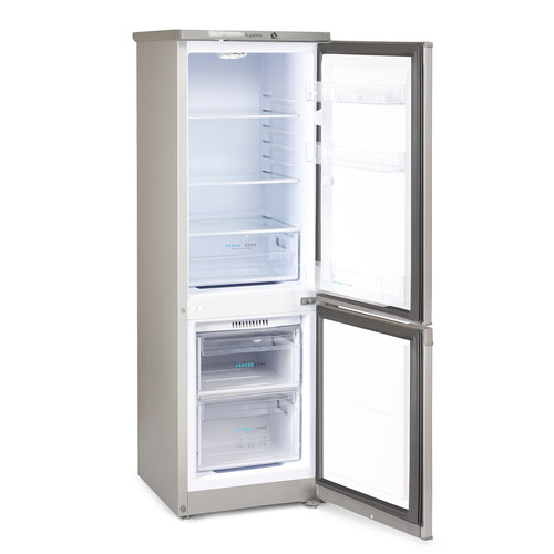 Купить Холодильник с морозильником   БИРЮСА M418 серебристый  9283699. Характеристики, отзывы и цены в Донецке