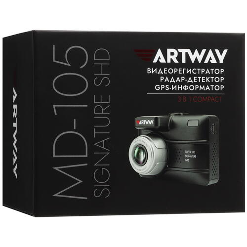 Купить Видеорегистратор с радар-детектором Artway MD-105 Signature SHD  9109537. Характеристики, отзывы и цены в Донецке