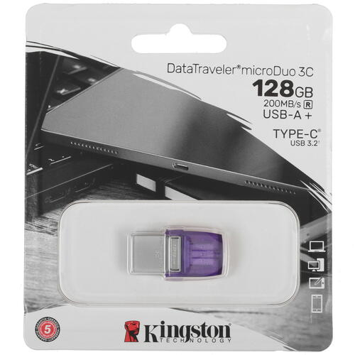 Купить Память OTG USB Flash 128 ГБ Kingston DataTraveler MicroDuo 3C [DTDUO3CG3/128GB]  5062502. Характеристики, отзывы и цены в Донецке