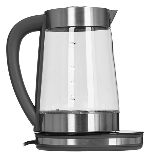 Купить Электрочайник Kitfort КТ-6765 серебристый  9267935. Характеристики, отзывы и цены в Донецке
