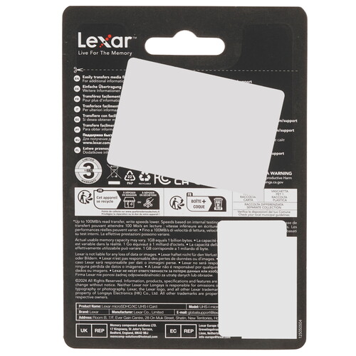 Купить Карта памяти Lexar microSDHC 32 ГБ [LMS0C10032G-BNNNG]  9262210. Характеристики, отзывы и цены в Донецке
