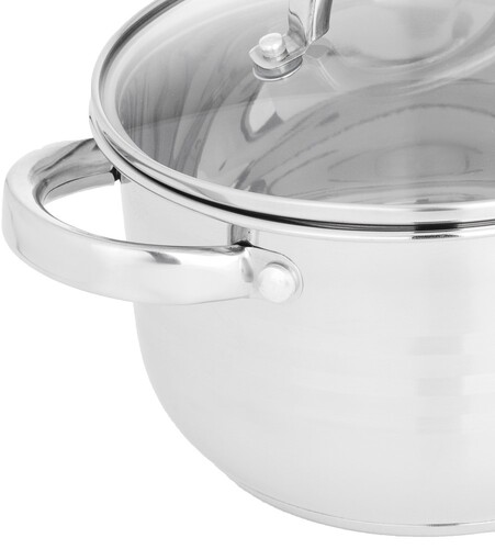 Купить Кастрюля VETTA Фултон 822-113 2.9 л 20 см серебристый  9175221. Характеристики, отзывы и цены в Донецке