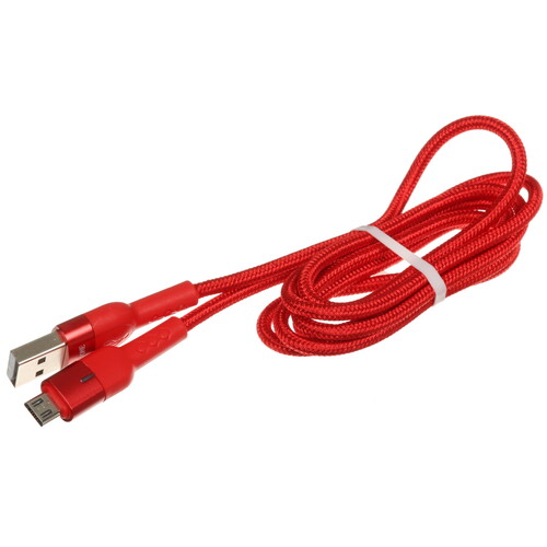 Купить Кабель круглый Borofone micro USB - USB 2.0 Type-A красный 1.2 м  5475222. Характеристики, отзывы и цены в Донецке