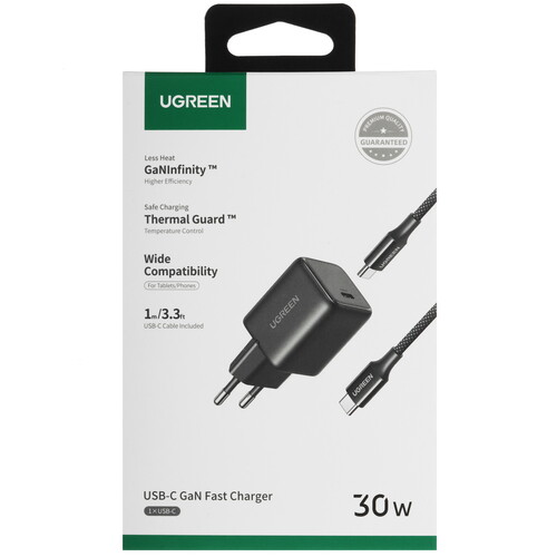 Купить Сетевое зарядное устройство Ugreen X513 черный  5626004. Характеристики, отзывы и цены в Донецке