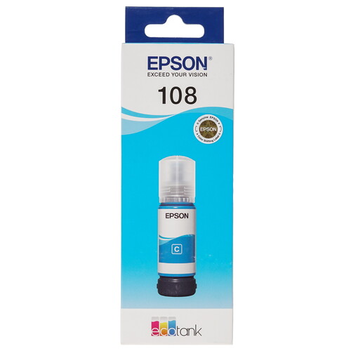 Купить Чернила  Epson 108 (C13T09C24A) голубой  5406709. Характеристики, отзывы и цены в Донецке