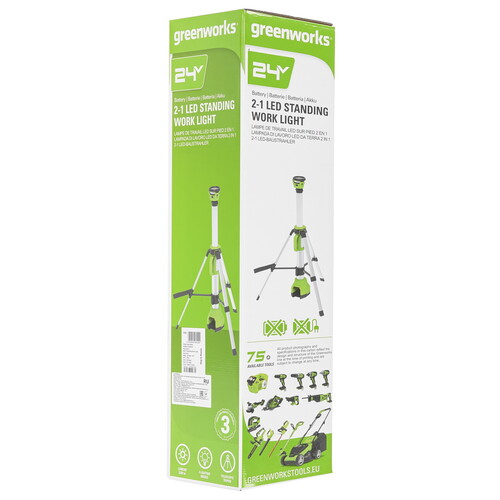 Купить Фонарь GreenWorks G24WLS  9084857. Характеристики, отзывы и цены в Донецке