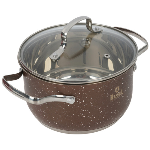 Купить Кастрюля Rashel Стефани R-206z 2.6 л 18 см коричневый  9321062. Характеристики, отзывы и цены в Донецке