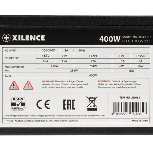 Купить Блок питания Xilence Red Wings XN051 400W [XP400R7] черный  1140540. Характеристики, отзывы и цены в Донецке