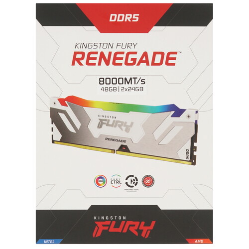 Купить Оперативная память Kingston Fury Renegade White RGB  5629300. Характеристики, отзывы и цены в Донецке