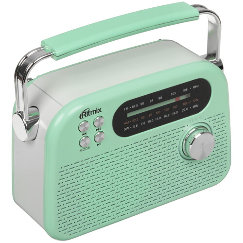 Купить Радиоприемник Ritmix RPR-045 зеленый  9282253. Характеристики, отзывы и цены в Донецке