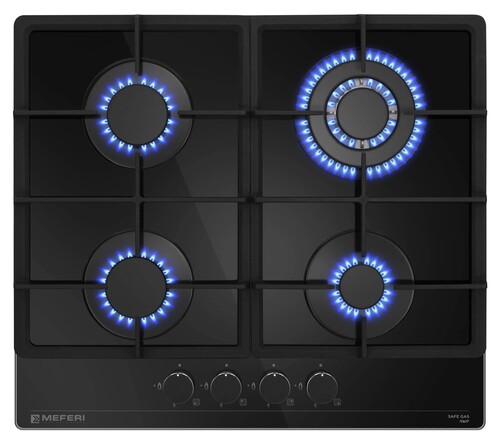 Купить Газовая варочная поверхность Meferi MGH604BK GLASS POWER  9168781. Характеристики, отзывы и цены в Донецке