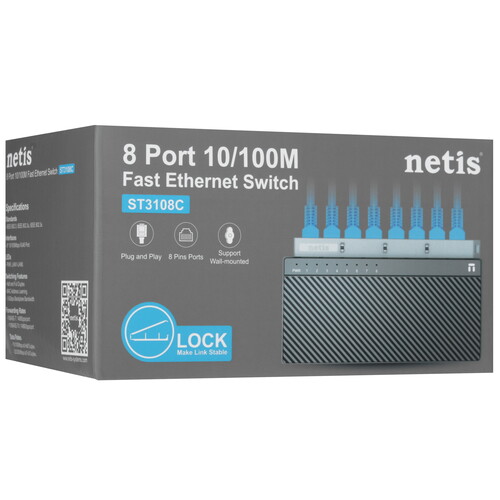 Купить Коммутатор NETIS ST3108C  5474177. Характеристики, отзывы и цены в Донецке