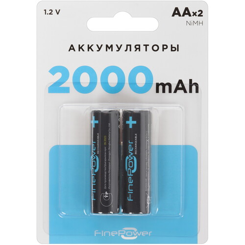 Купить Аккумулятор Finepower AA 2000 мА*ч  5410541. Характеристики, отзывы и цены в Донецке