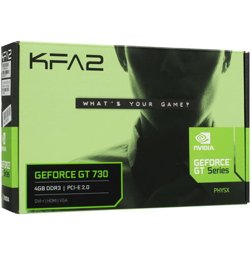 Купить Видеокарта KFA2 GeForce GT 730 [73GQF8HX00HK]  5087514. Характеристики, отзывы и цены в Донецке
