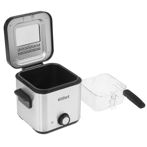 Купить Фритюрница KITFORT КТ-4075 серый  9002662. Характеристики, отзывы и цены в Донецке