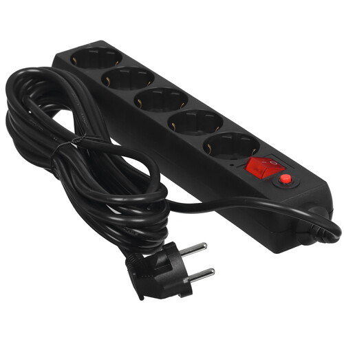 Купить Сетевой фильтр Buro 500SH-5-B черный  7907241. Характеристики, отзывы и цены в Донецке