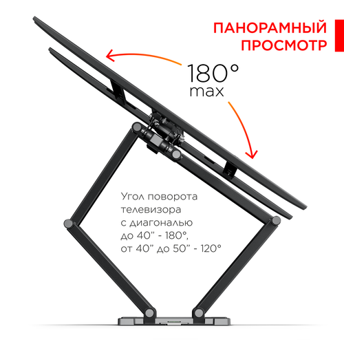 Купить Кронштейн для ТВ Holder LCD-SU6602 черный  1047871. Характеристики, отзывы и цены в Донецке