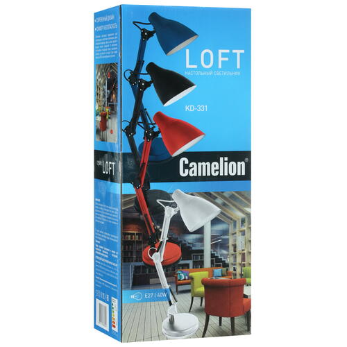 Купить Настольный светильник Camelion KD-331 C26 тауп бежевый  5337753. Характеристики, отзывы и цены в Донецке