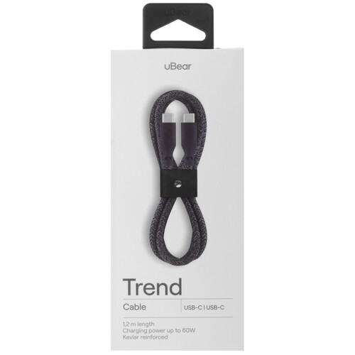 Купить Кабель круглый uBear USB Type-C - USB Type-C синий 1.2 м  5466121. Характеристики, отзывы и цены в Донецке
