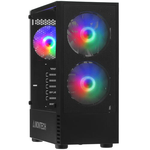 Купить Корпус MONTECH X2 MESH (B)  черный  4887481. Характеристики, отзывы и цены в Донецке