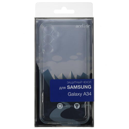 Купить Накладка  Aceline Silicone для Samsung Galaxy A34 5G прозрачный  5400986. Характеристики, отзывы и цены в Донецке