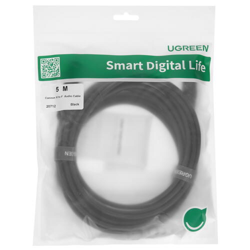 Купить Кабель   Ugreen XLR - XLR черный  5026984. Характеристики, отзывы и цены в Донецке