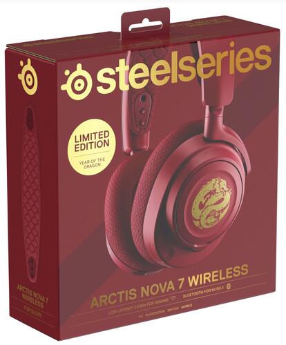 Купить Беспроводные/проводные наушники SteelSeries Arctis Nova 7 красный 2024  5450128. Характеристики, отзывы и цены в Донецке