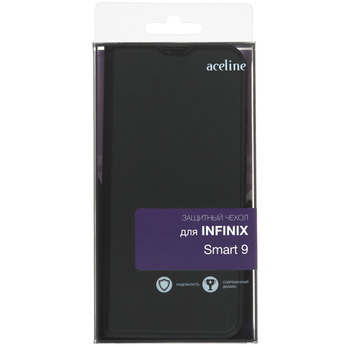 Купить Чехол-книжка  Aceline Kors для Infinix SMART 9 черный  9155858. Характеристики, отзывы и цены в Донецке