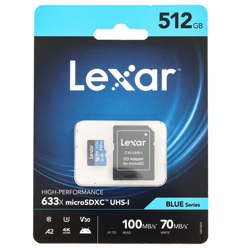 Купить Карта памяти Lexar microSDXC 512 ГБ [LSDMI512BB633A]  5456360. Характеристики, отзывы и цены в Донецке