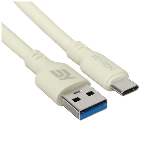 Купить Кабель круглый KEYRON USB Type-C - USB 3.0 Type-A желтый 1.5 м  5433039. Характеристики, отзывы и цены в Донецке