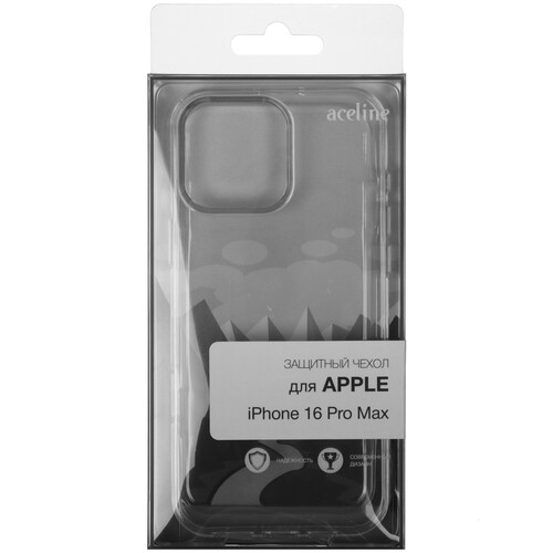 Купить Накладка  Aceline Silicone для Apple iPhone 16 Pro Max прозрачный  9113676. Характеристики, отзывы и цены в Донецке