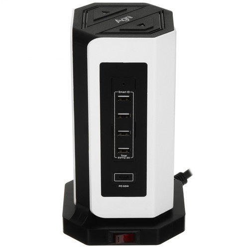 Купить Сетевой фильтр AGNI TP-VD5U9E-C белый  9289333. Характеристики, отзывы и цены в Донецке