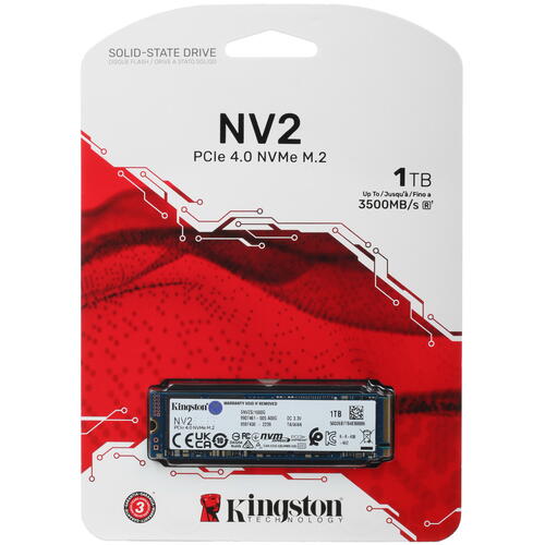 Купить 1000 ГБ M.2 NVMe накопитель Kingston NV2 [SNV2S/1000G]  9917207. Характеристики, отзывы и цены в Донецке