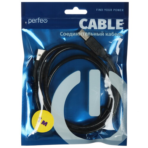Купить Кабель Perfeo USB 2.0 Type-A - USB 2.0 Type-B  5620279. Характеристики, отзывы и цены в Донецке