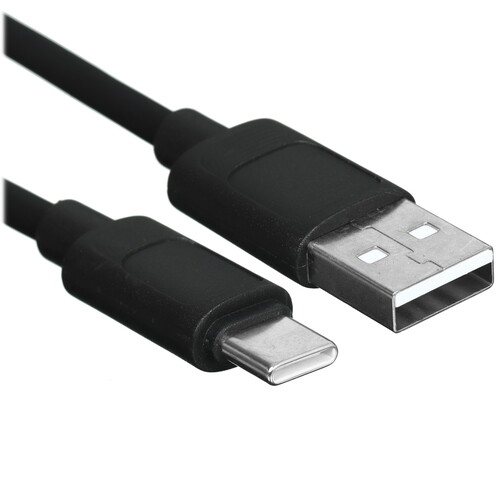 Купить Кабель круглый Hoco USB Type-C - USB 2.0 Type-A черный 1 м  5635350. Характеристики, отзывы и цены в Донецке