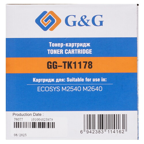 Купить Тонер-картридж лазерный G&G GG-TK1178 черный, с чипом  9307272. Характеристики, отзывы и цены в Донецке