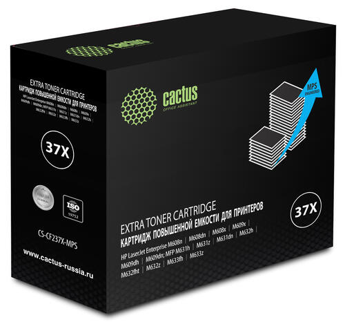 Купить Картридж лазерный Cactus CS-CF237X-MPS черный, с чипом  5303773. Характеристики, отзывы и цены в Донецке