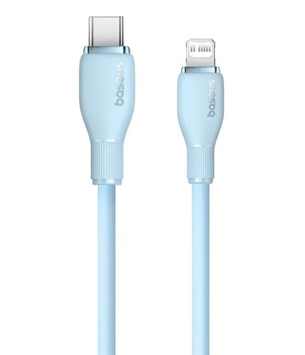 Купить Кабель круглый Baseus Lightning 8-pin - USB Type-C голубой 2 м  9260751. Характеристики, отзывы и цены в Донецке