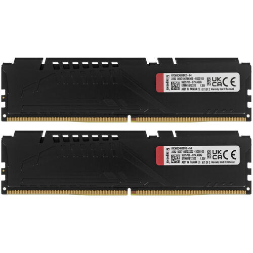 Купить Оперативная память Kingston FURY Beast Black [KF560C40BBK2-64] 64 ГБ  5093307. Характеристики, отзывы и цены в Донецке