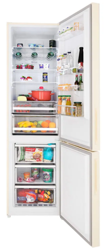 Купить Холодильник с морозильником   HIBERG RFC-400DX NFGY inverter бежевый  9021258. Характеристики, отзывы и цены в Донецке