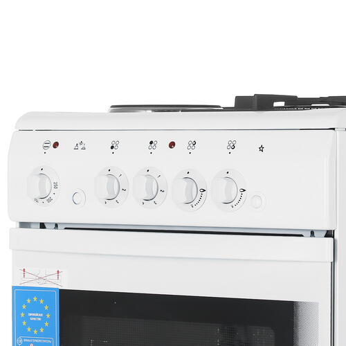 Купить Комбинированная плита De Luxe 506022.03гэ (щ) чр 030 белый  5301109. Характеристики, отзывы и цены в Донецке